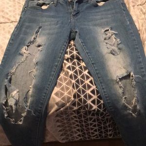 V.I.P ripped jeans